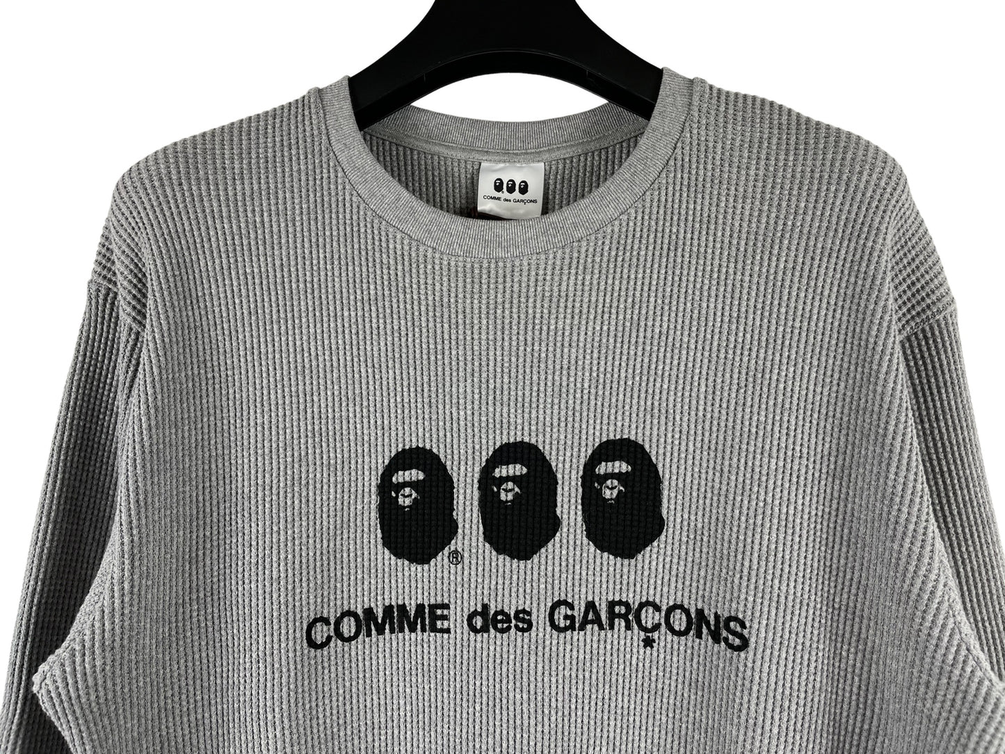 Comme Des Garcons x Bape Waffle Crewneck AW25