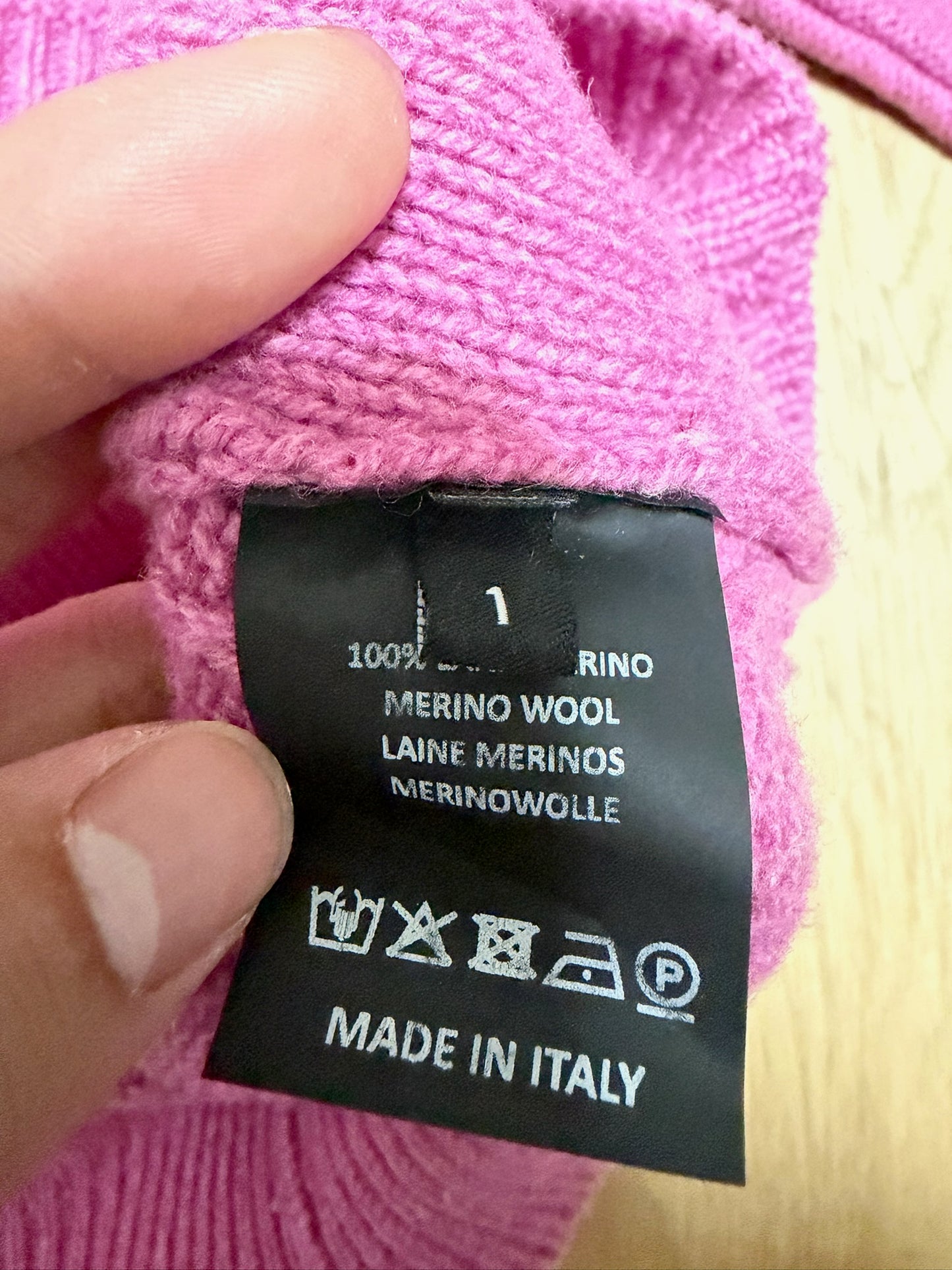 Raf Simons Altered Reality Oversized Merino Wool Sweater