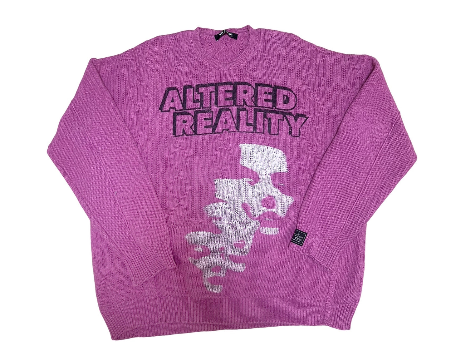 Raf Simons Altered Reality Oversized Merino Wool Sweater