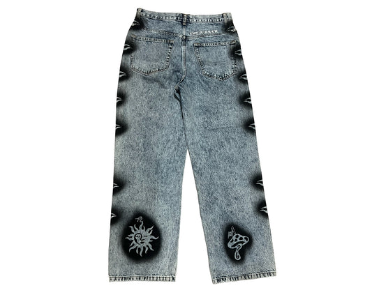 Dries Van Noten × Stussy  Stencil Denim Jeans
