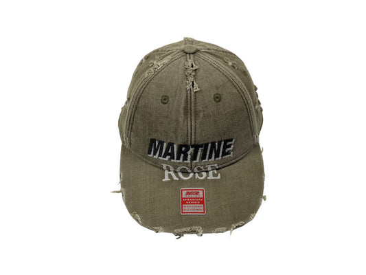 Martine Rose Distressed Baseball Cap