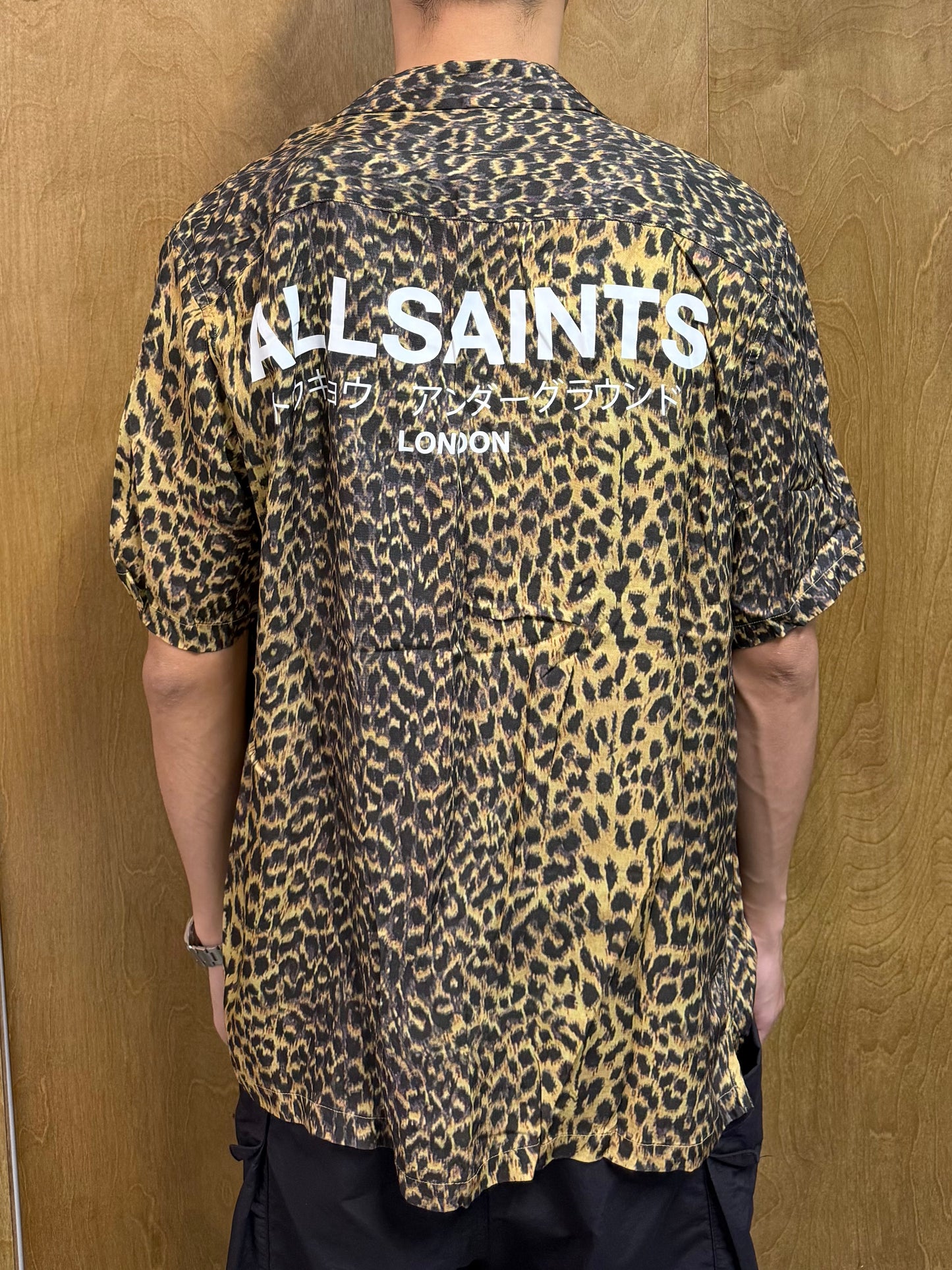 All Saints Leopard-print Hawaiian Shirt