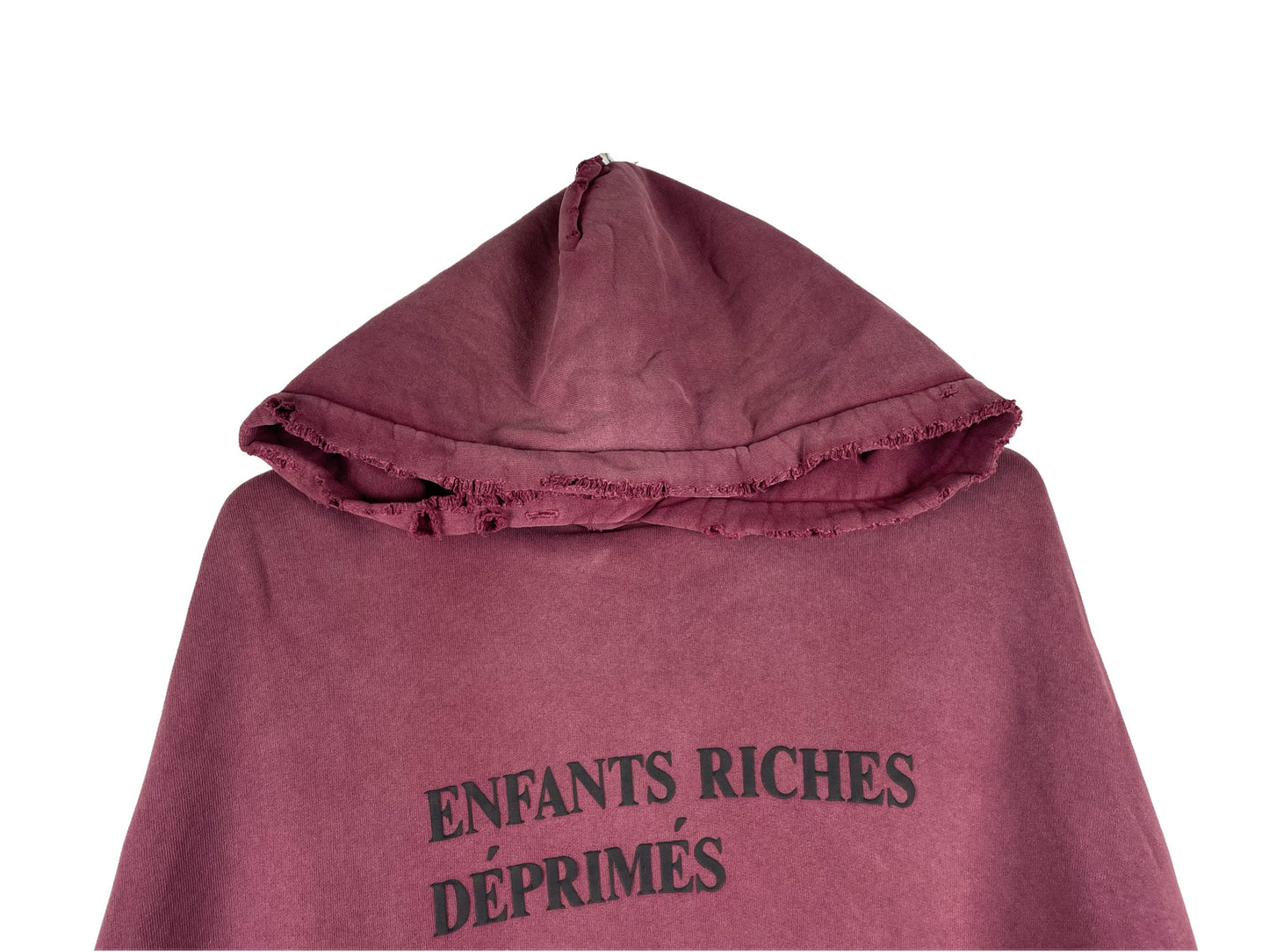 Enfants Riches Deprimes Distressed Logo Print Hoodie