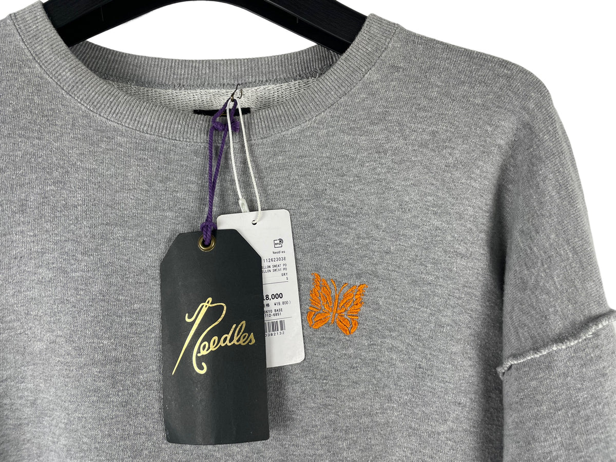 Needles Butterfly Embroidered Pullover Sweatshirt