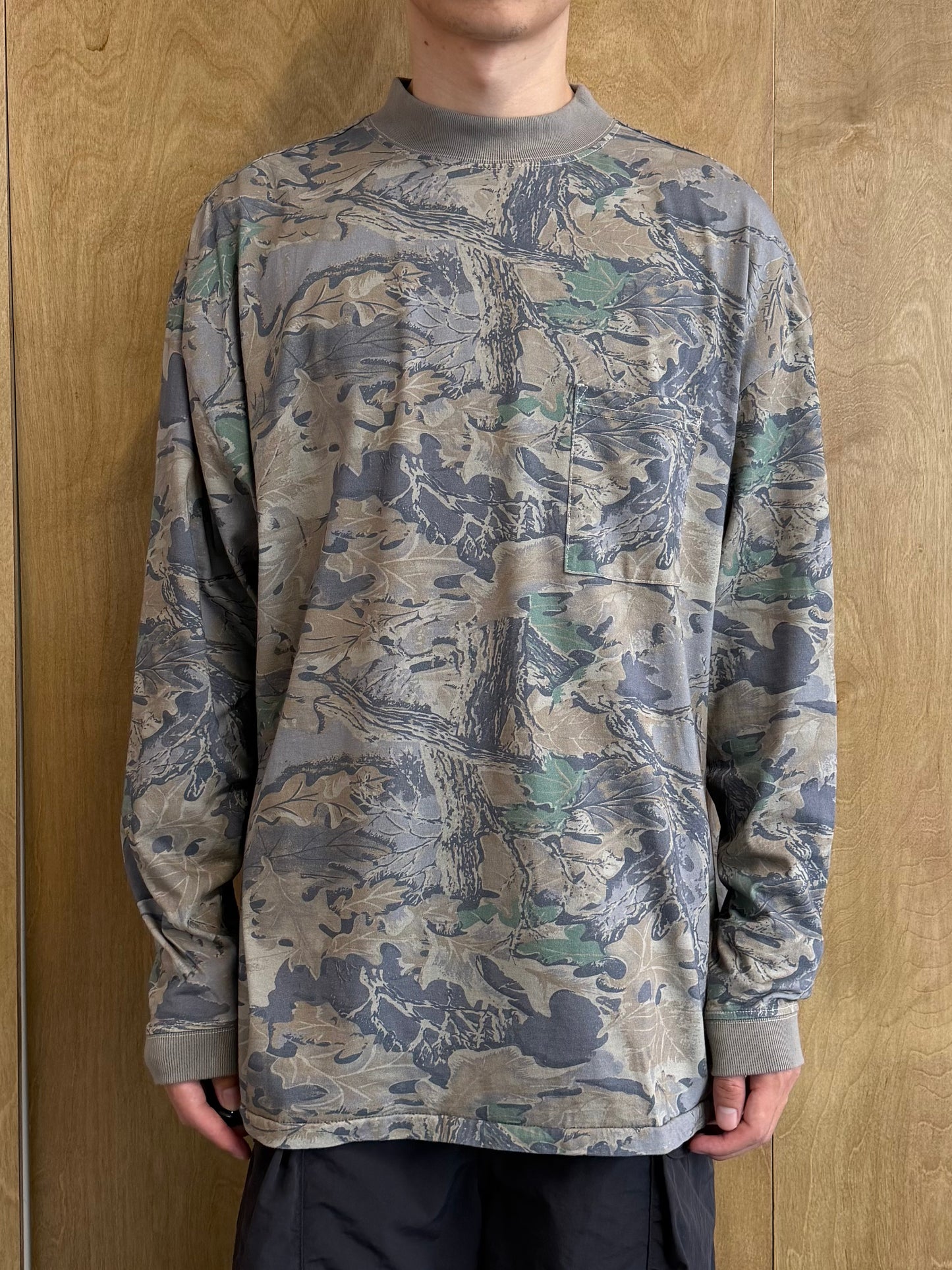 Yeezy Season 4 Camouflage Mock Neck Long Sleeve