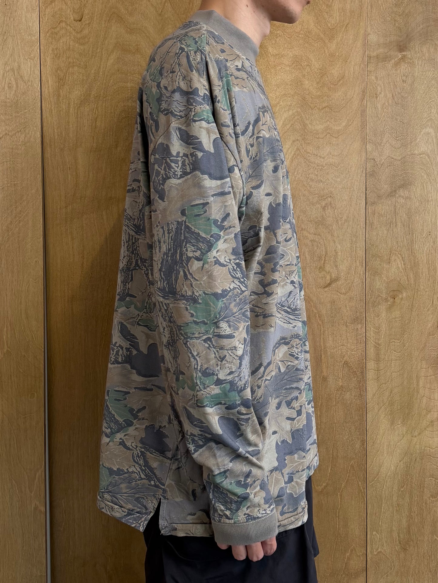 Yeezy Season 4 Camouflage Mock Neck Long Sleeve