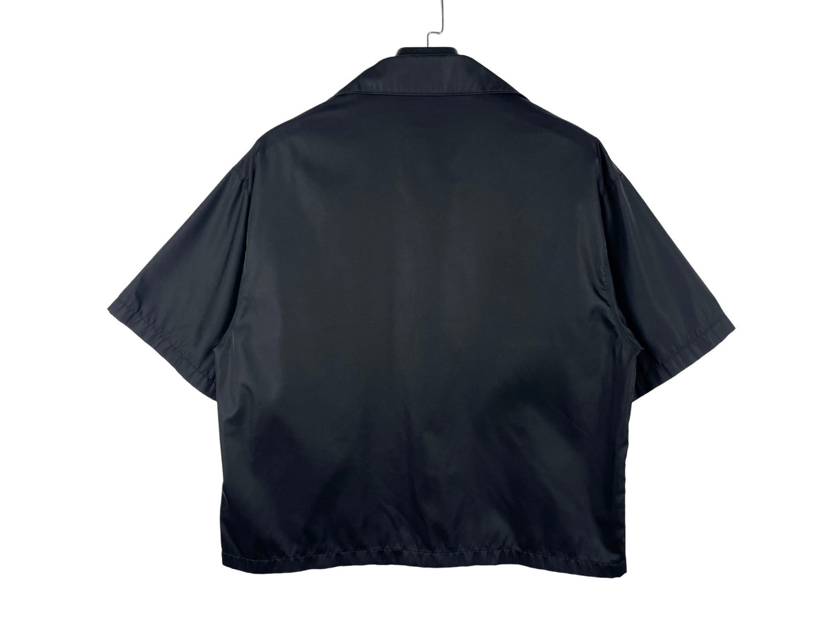 Prada Re-Nylon Triangle Logo Short-Sleeve Shirt