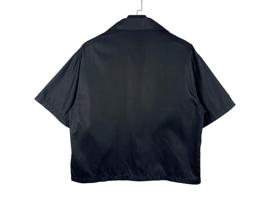 Prada Re-Nylon Triangle Logo Short-Sleeve Shirt