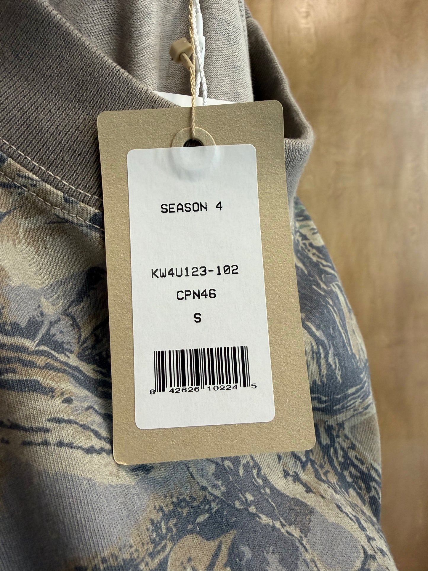 Yeezy Season 4 Camouflage Mock Neck Long Sleeve