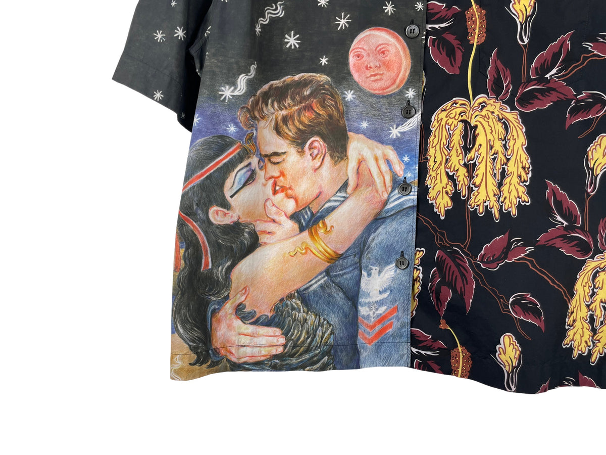 Prada Impossible True Love Printed Short-Sleeve Shirt FW18