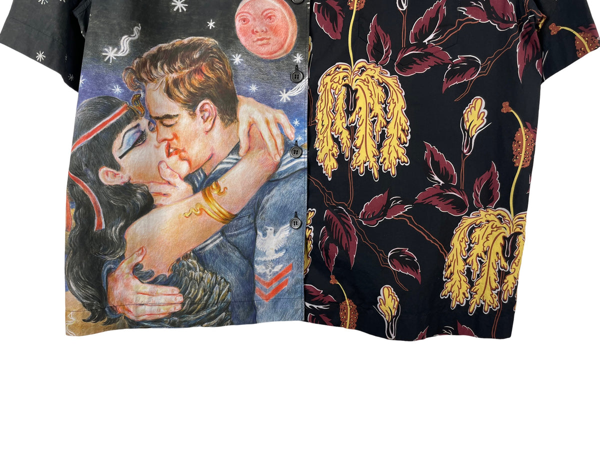 Prada Impossible True Love Printed Short-Sleeve Shirt FW18