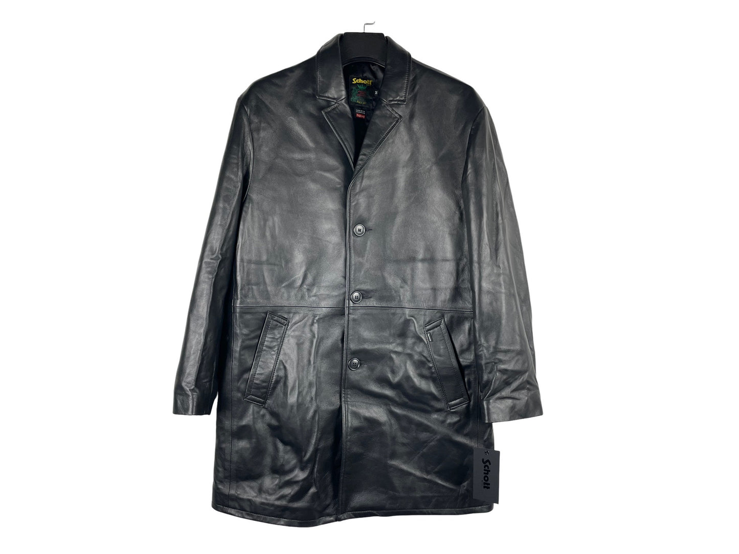 Supreme x Schott Leather Overcoat SS26