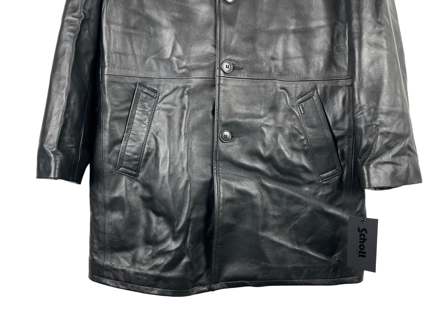 Supreme x Schott Leather Overcoat SS26