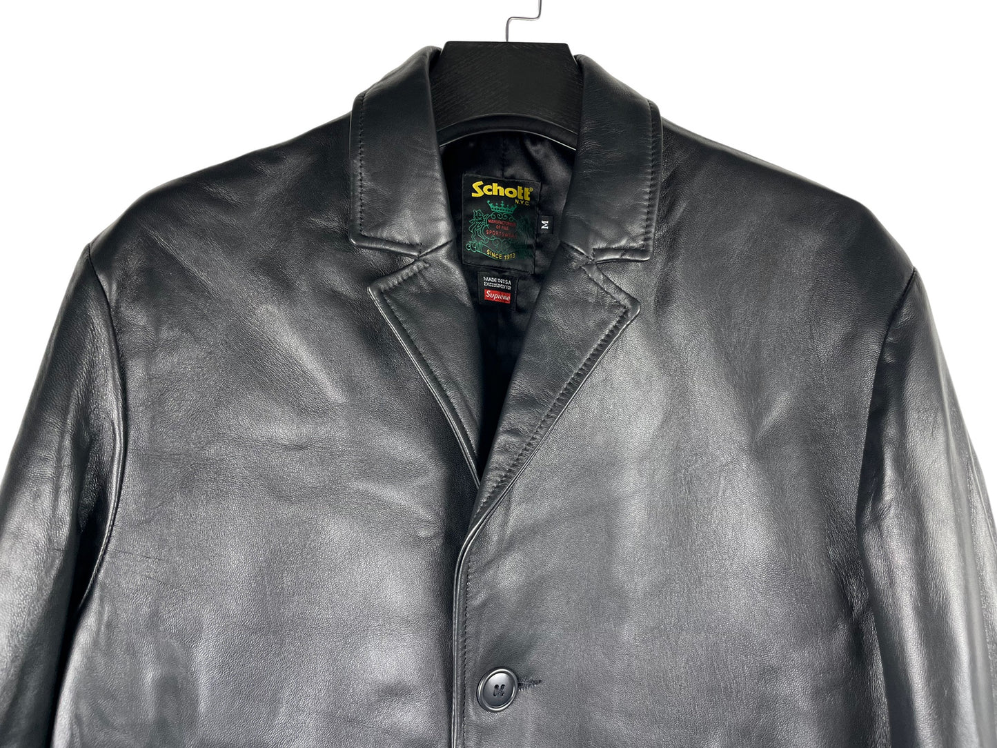 Supreme x Schott Leather Overcoat SS26