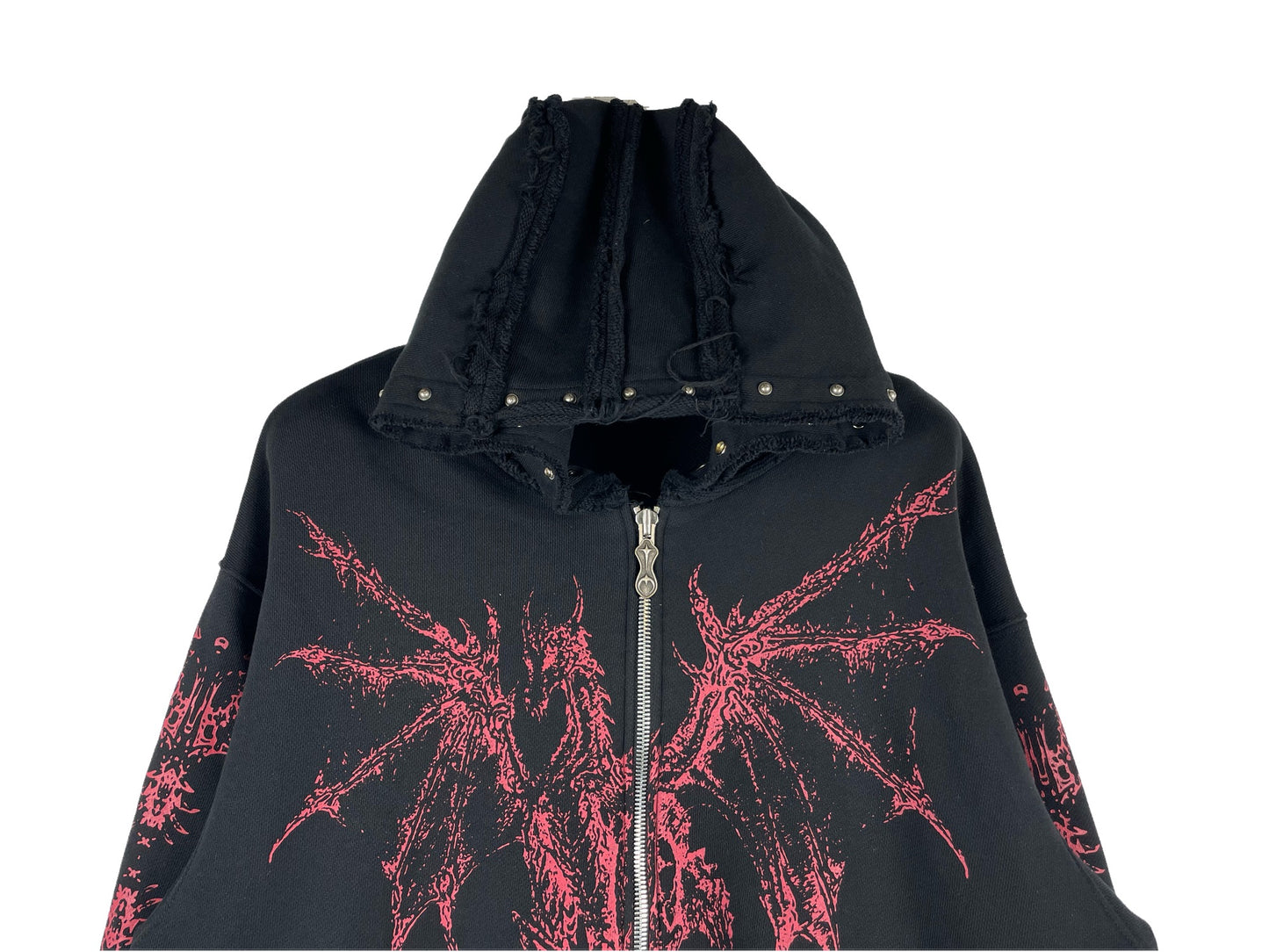 Thug Club Dragon Stud Zip-Up Hoodie FW24