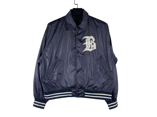Beams Short Fit Nylon Varsity Jacket