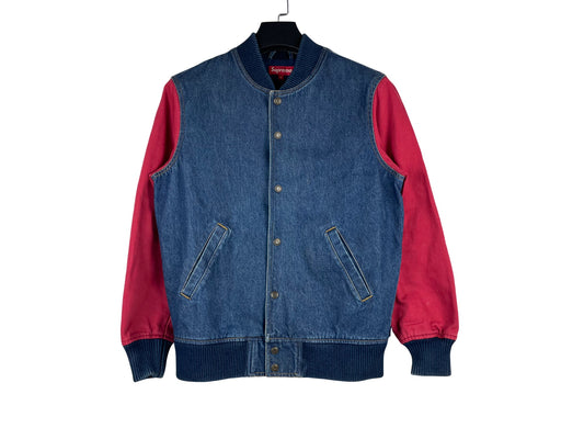 Supreme Denim Varsity Jacket