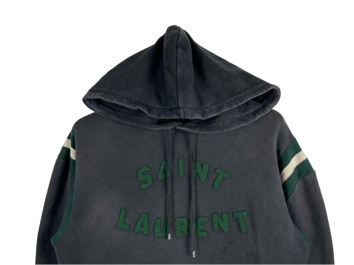 Saint Laurent SS22 Felt Letter Oversized Hoodie