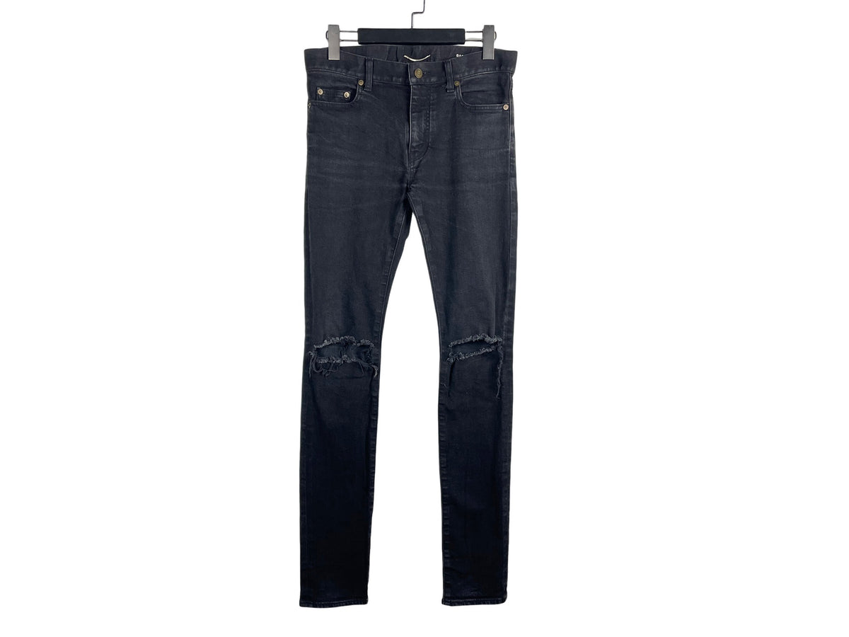 Saint Laurent FW16 D02 Distressed Knee Jeans
