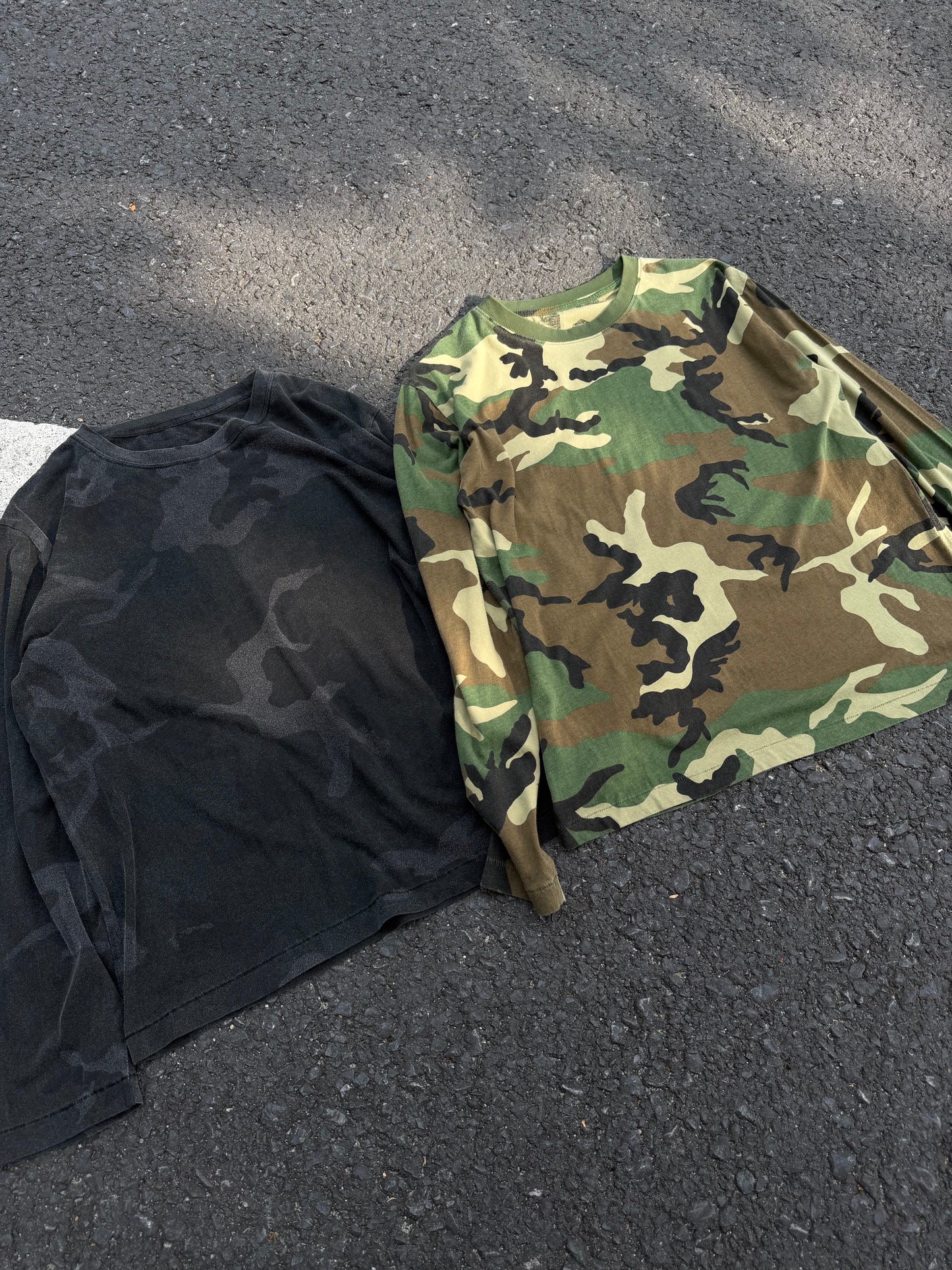 Faded Camo Long Sleeve Tee