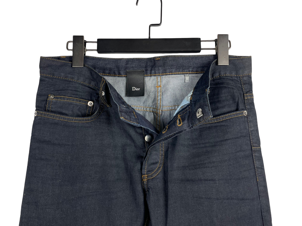Dior Homme FW07 Raw Denim Slim Straight Jeans