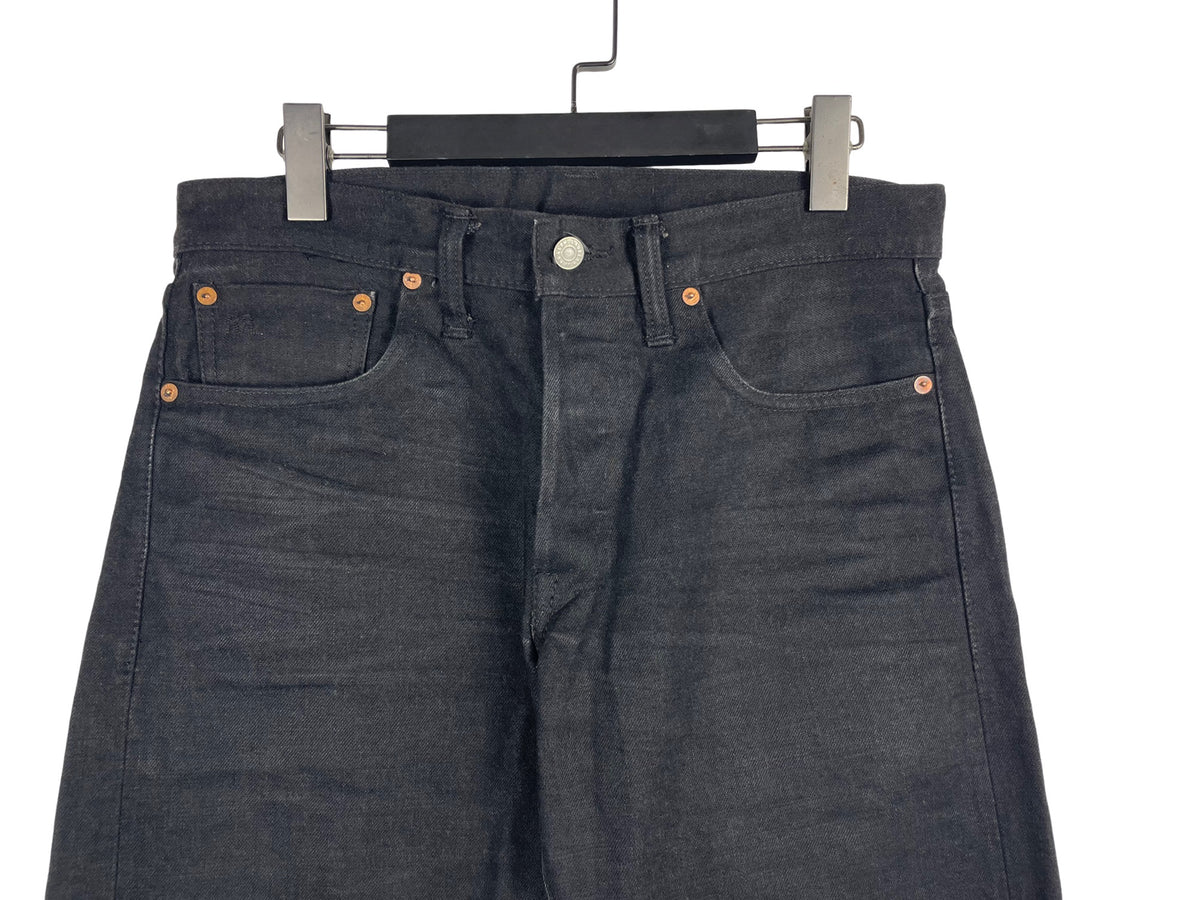 RRL Double RL Slim Fit Black Selvedge Jeans
