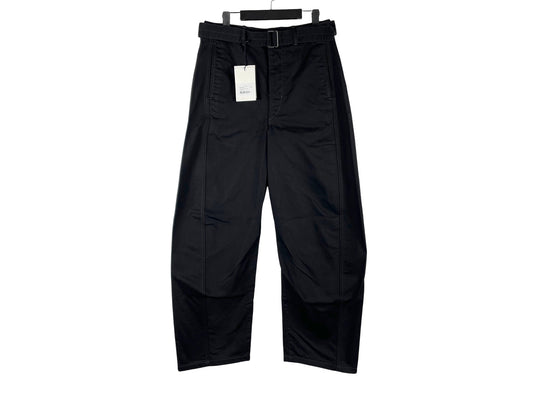 Lemaire Black Twisted Belted Wide-leg Jeans