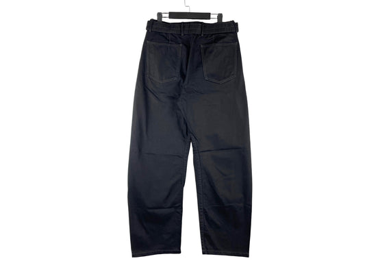 Lemaire Black Twisted Belted Wide-leg Jeans