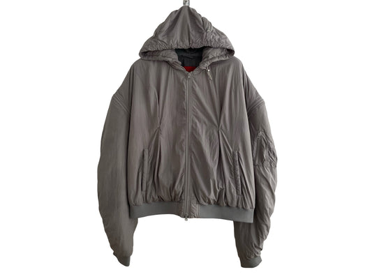 Kusikohc Zipper Hooded Bomber Jacket