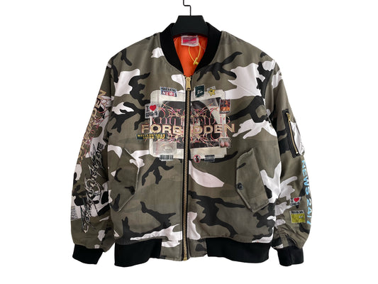 Coucoubebe Patches Camo Bomber Jacket
