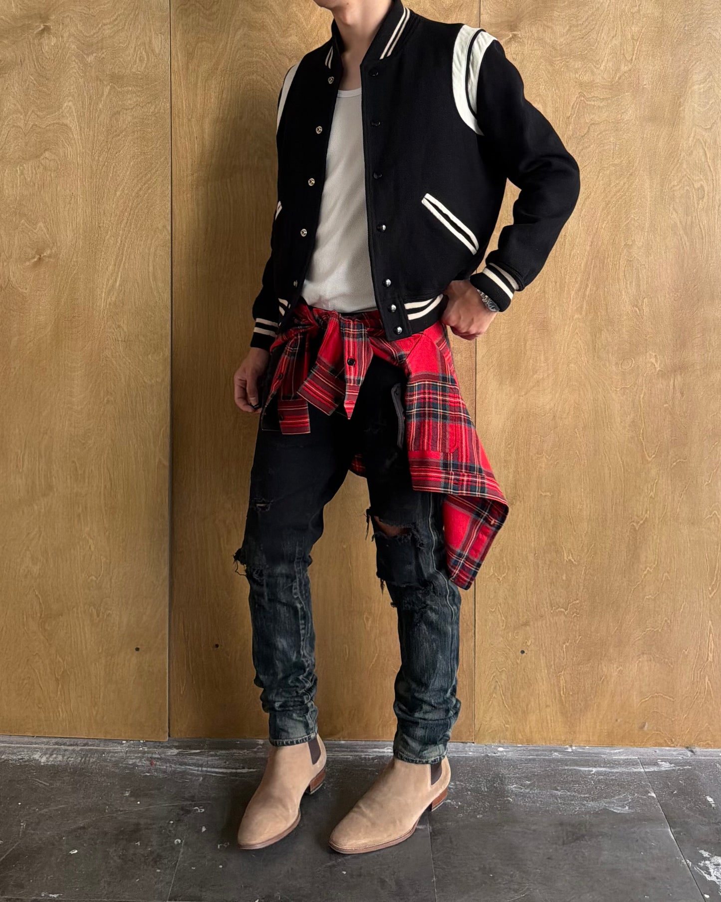 Saint Laurent Teddy Wool Jacket 2015 Hedi Era