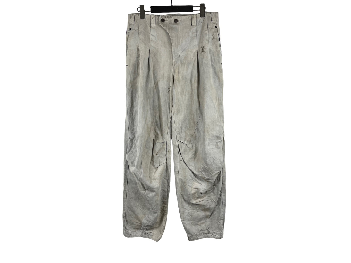 Devoa Baggy Pants Bleached Denim
