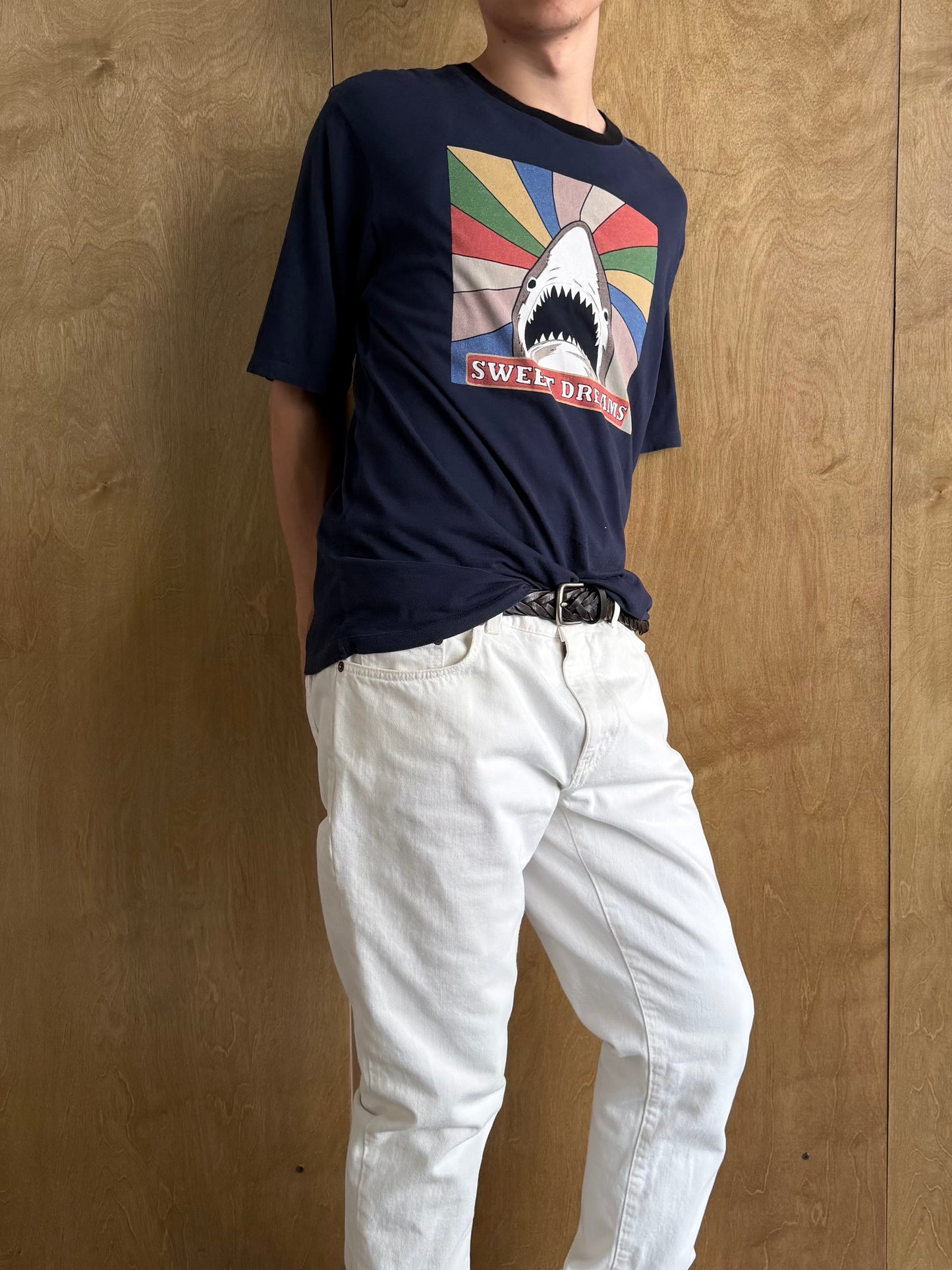 Saint Laurent Sweet Dreams Shark T-Shirt SS16