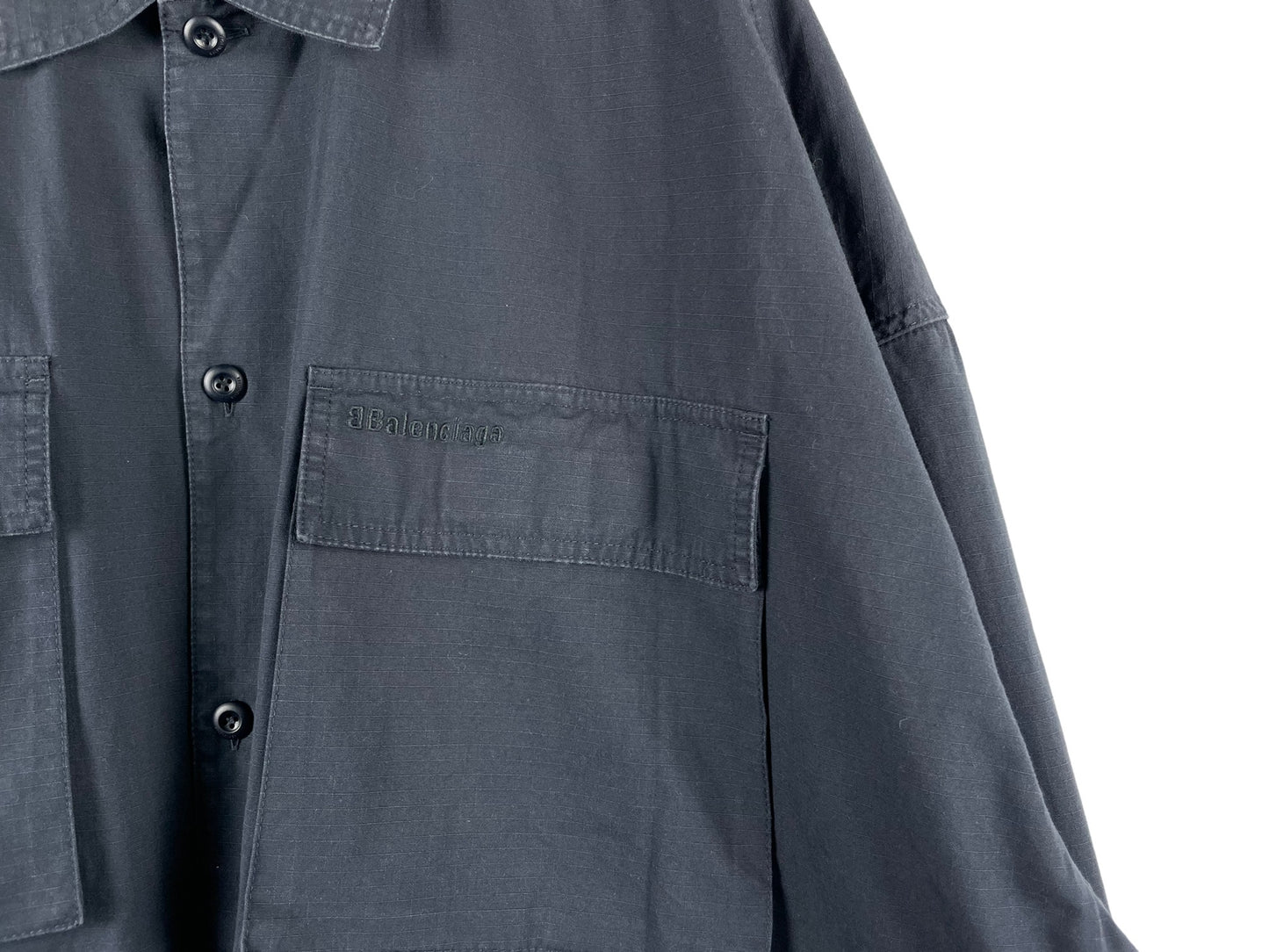 Balenciaga Military Oversized Cargo Shirt Jacket