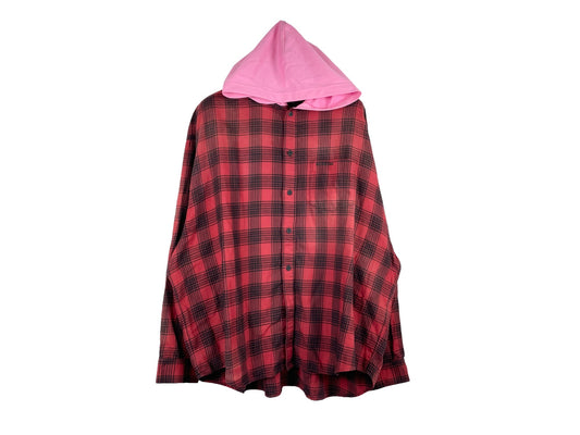 Balenciaga Checked Oversized Hooded Shirts SS24