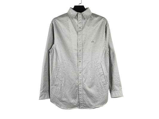 Balenciaga Logo Embroidered Overshirt