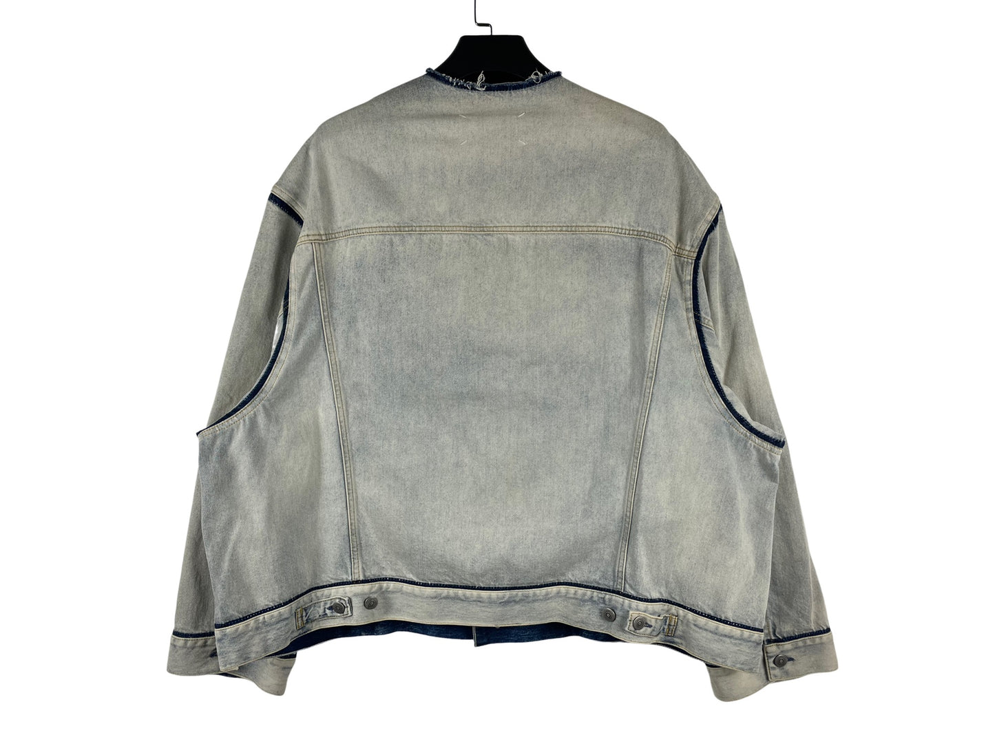 Maison Margiela Collarless Oversized Denim Jacket