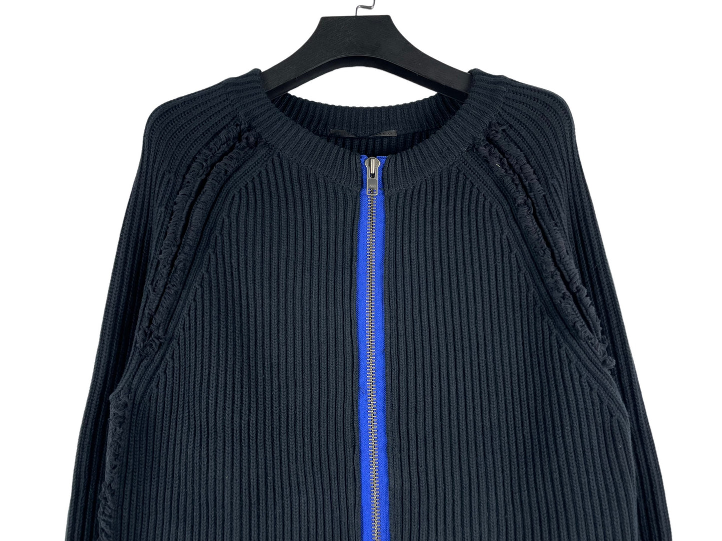 Haider Ackermann Distressed Zip Up Cardigan SS17