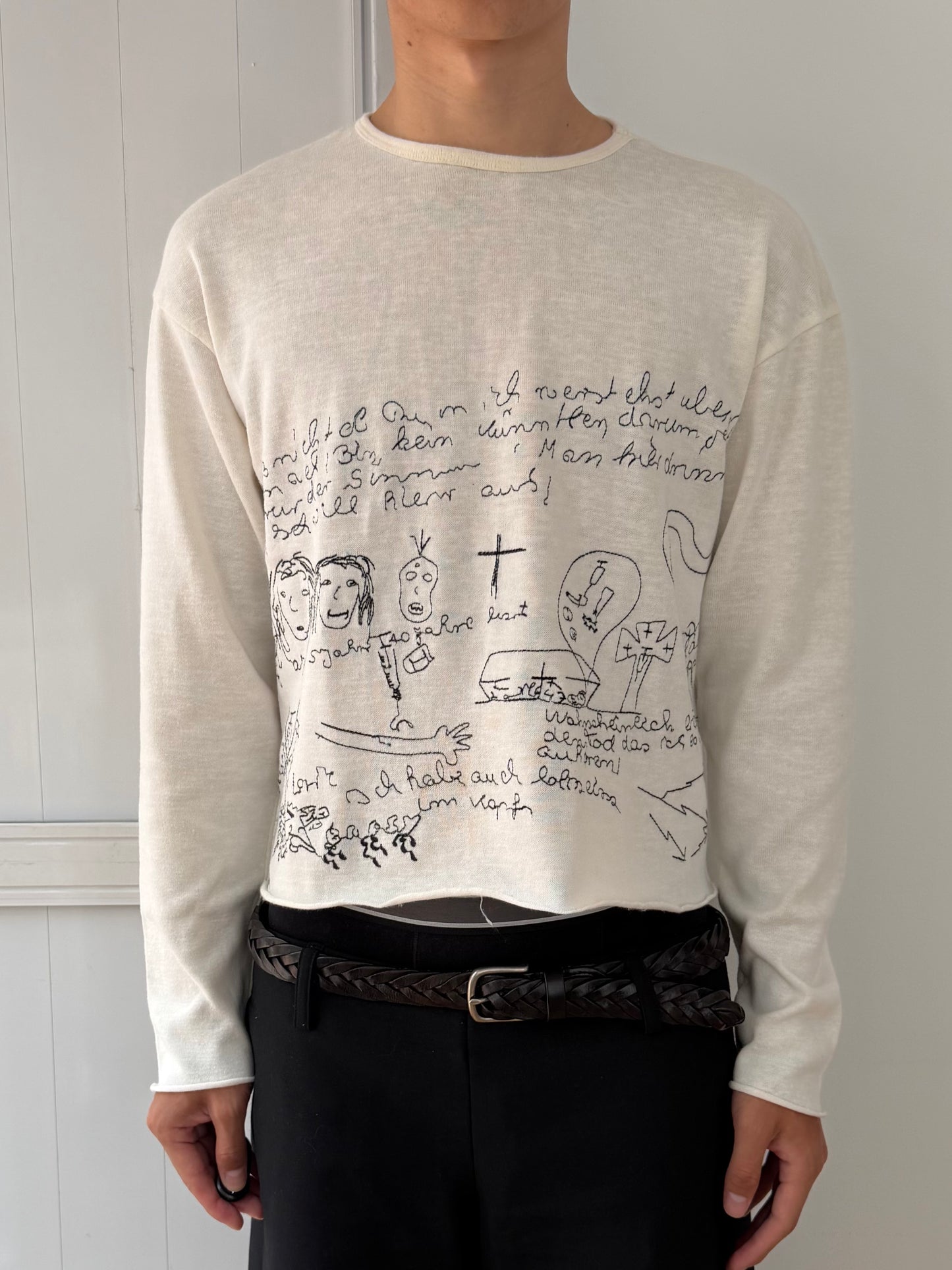 Enfants Riches Deprimes French Embroidered Long Sleeve Shirt