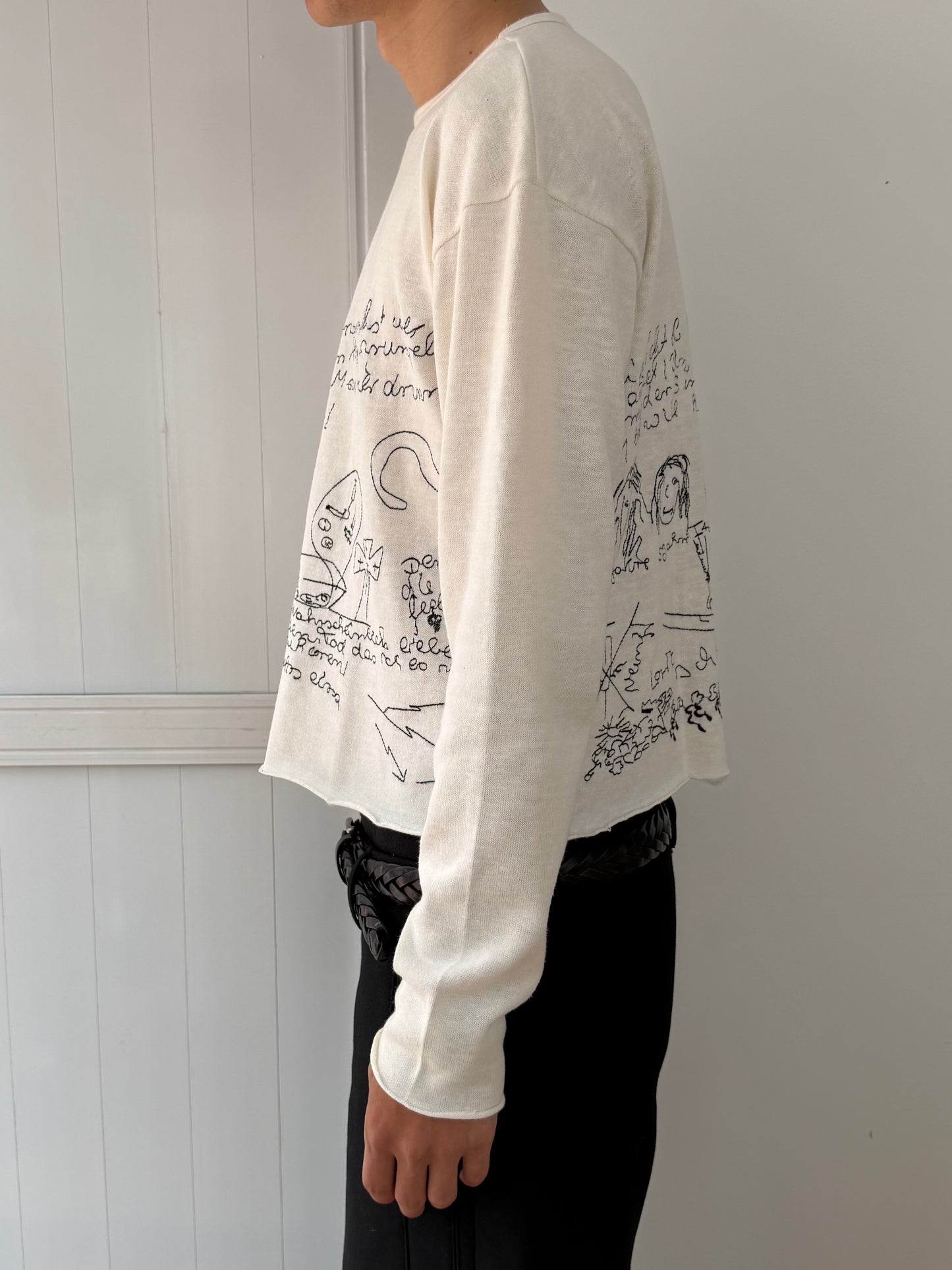 Enfants Riches Deprimes French Embroidered Long Sleeve Shirt