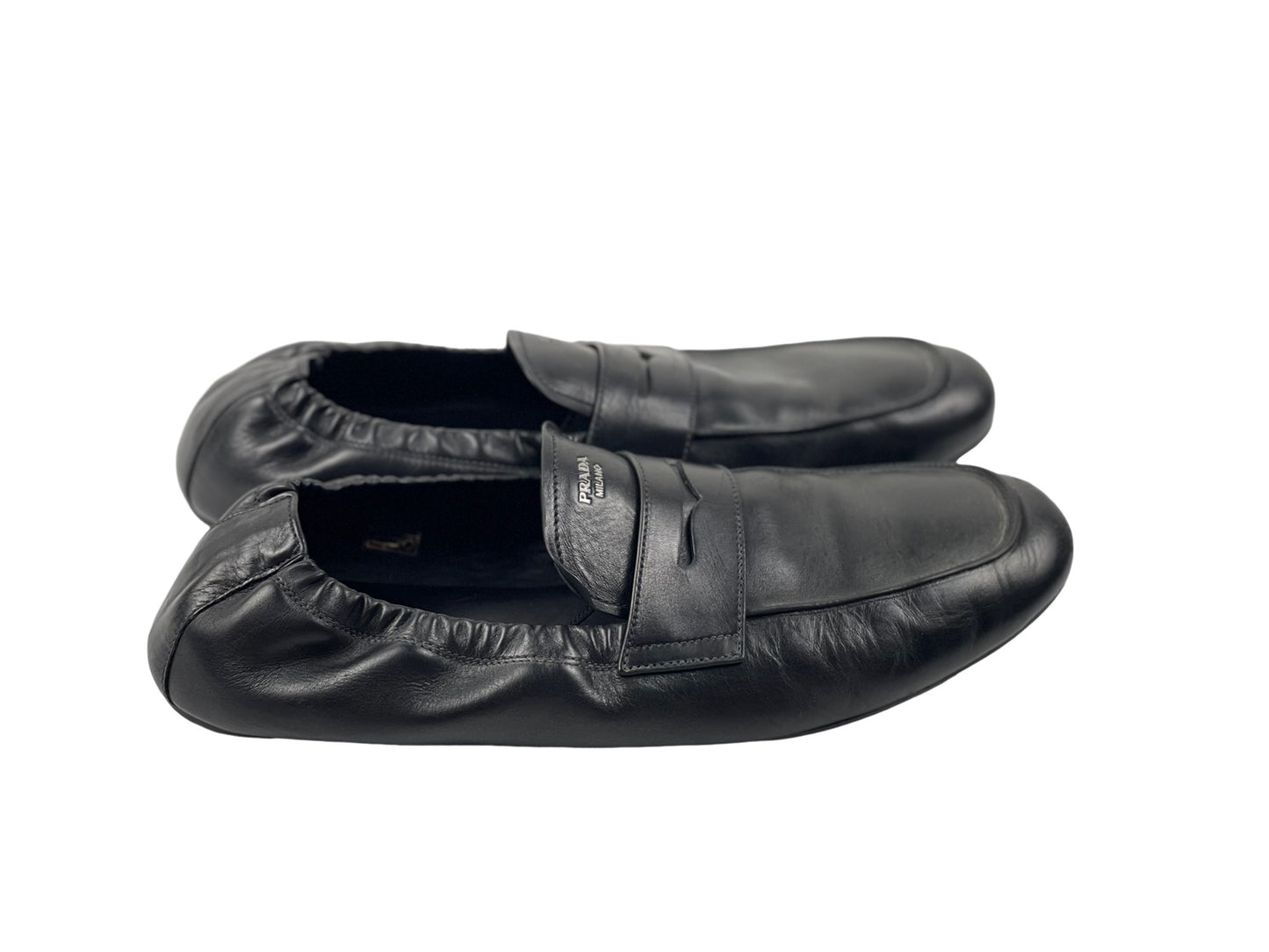 Prada Shuffle Leather Loafers
