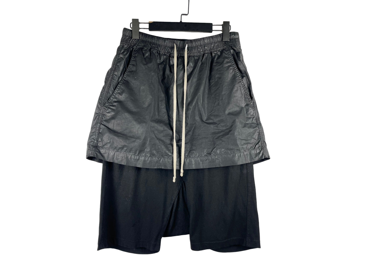 Rick Owens DRKSHDW Waxed Skirt Pods Shorts SS15