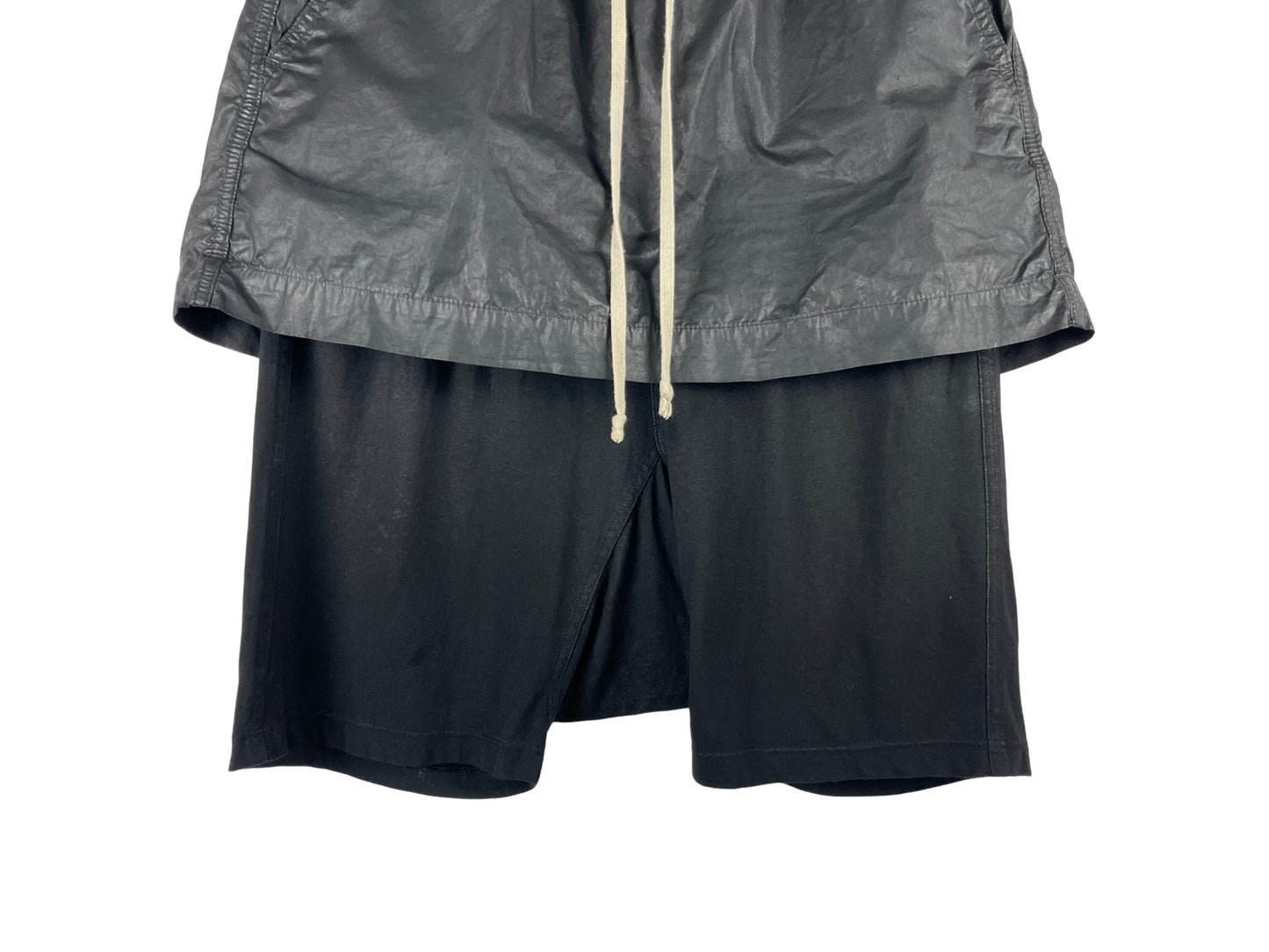 Rick Owens DRKSHDW Waxed Skirt Pods Shorts SS15
