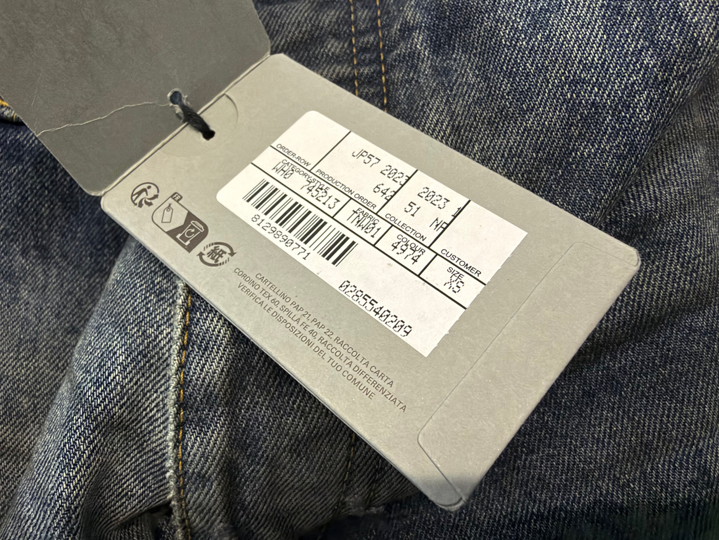 Balenciaga Mud Oil Spilled Destroyed Baggy Jeans SS23