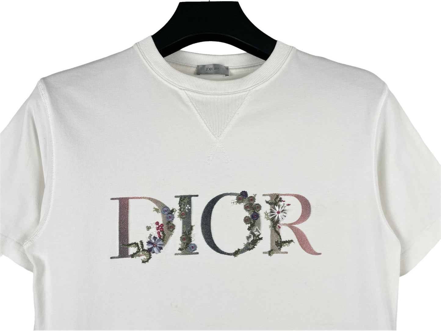 Dior Flowers Embroidered T-Shirt