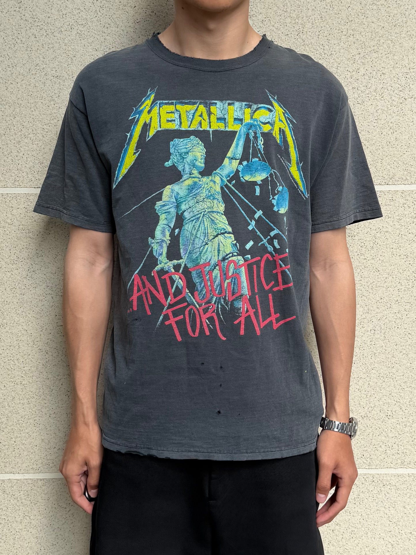 Vintage Metallica And Justice For All Band T-Shirt 1994