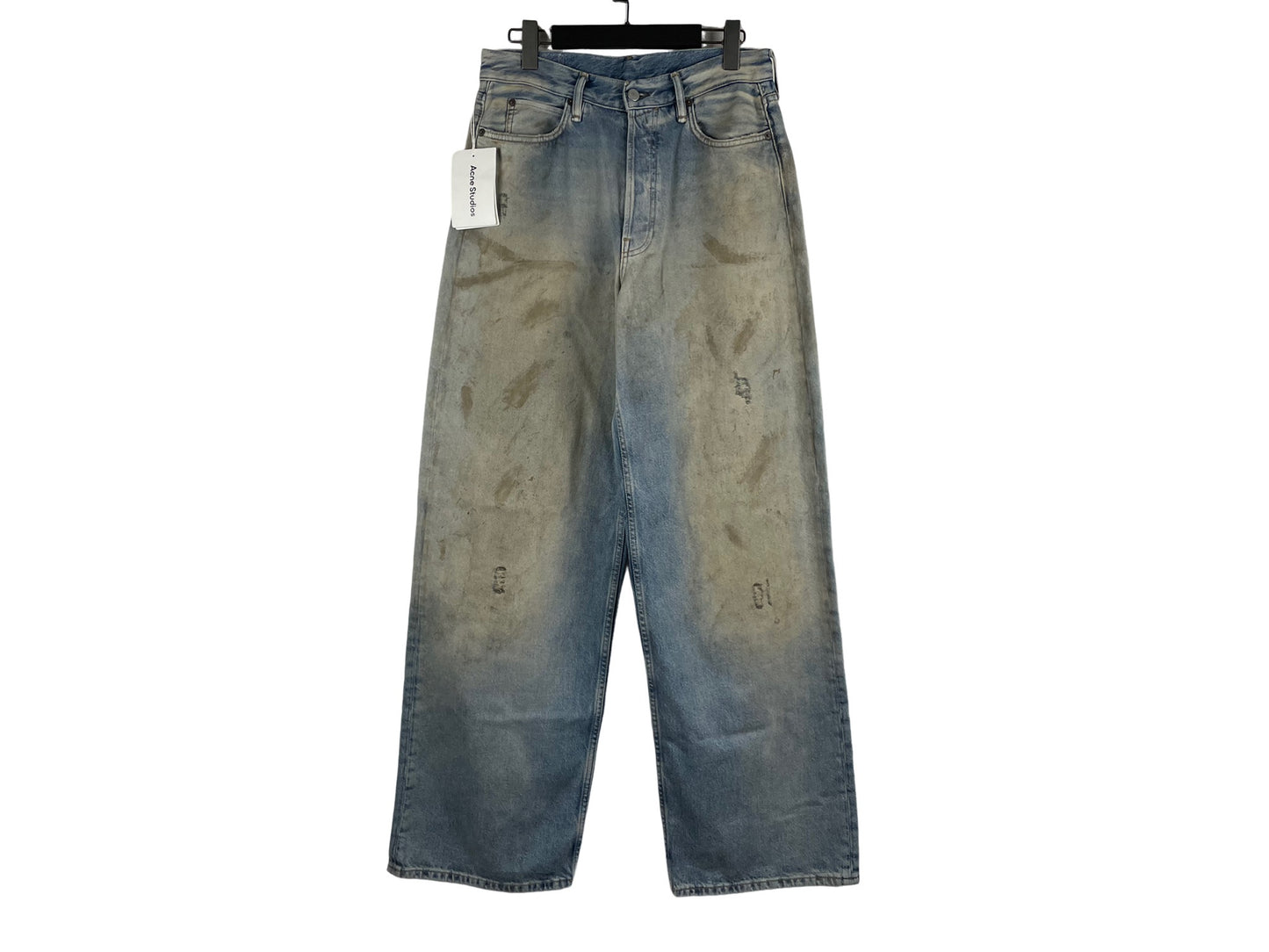 Acne Studios 1981M Leather Pocket Denim Pants