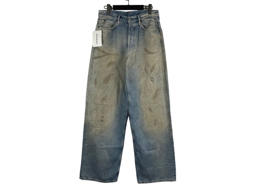 Acne Studios 1981M Leather Pocket Denim Pants