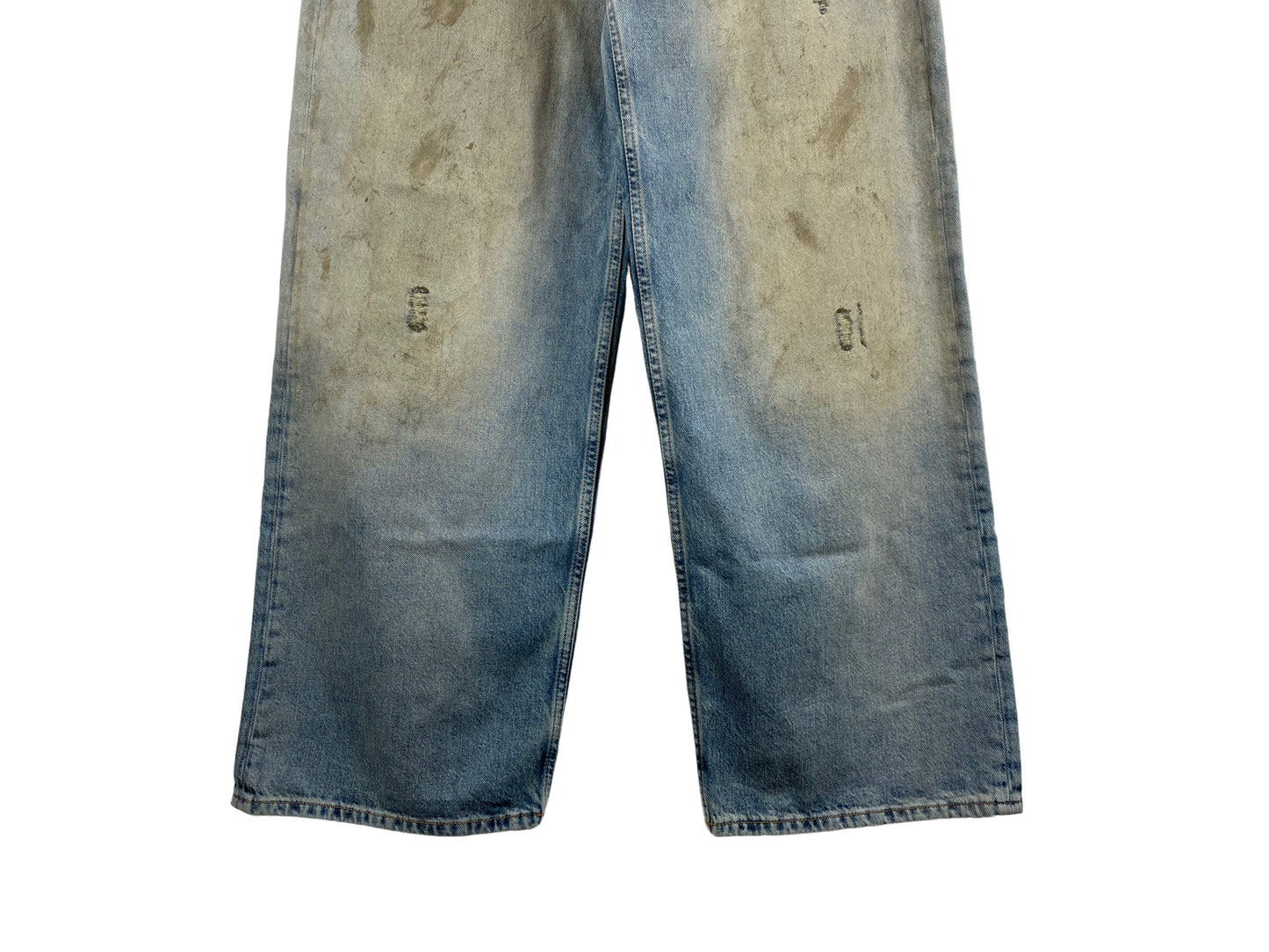 Acne Studios 1981M Leather Pocket Denim Pants
