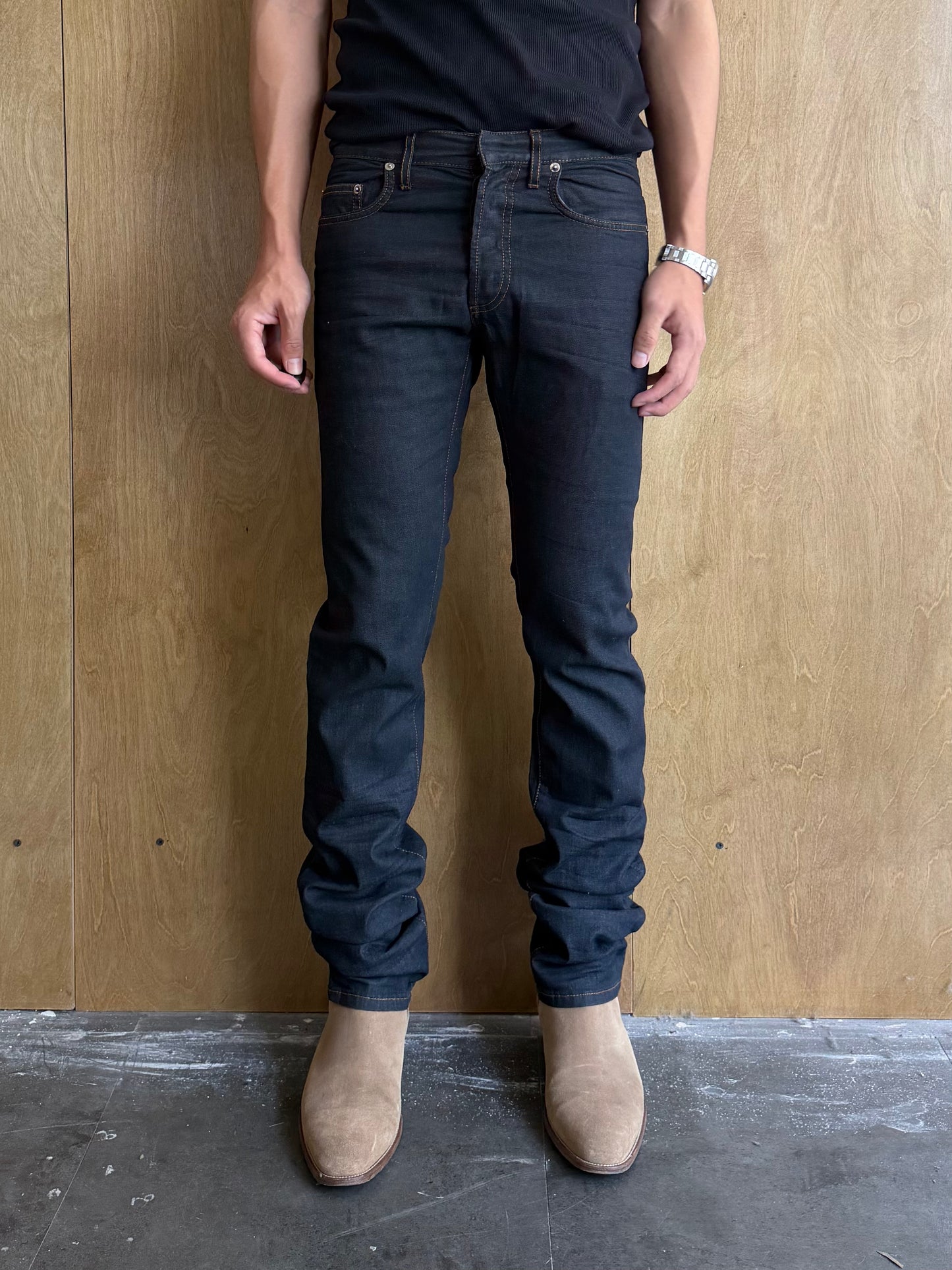 Dior Homme FW07 Raw Denim Slim Straight Jeans